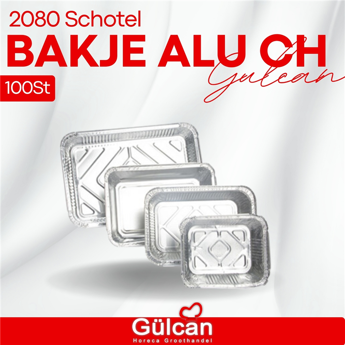 Bakje Alu Ch 2080 Schotel 100st
