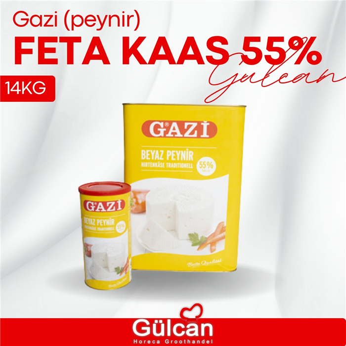 Gazi feta kaas 55% 14KG (peynir)