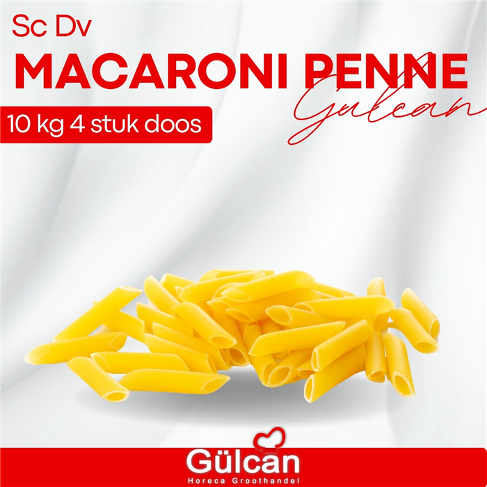 Sc Dv Macaroni Penne (2.5x4) - 10 Kg Doos
