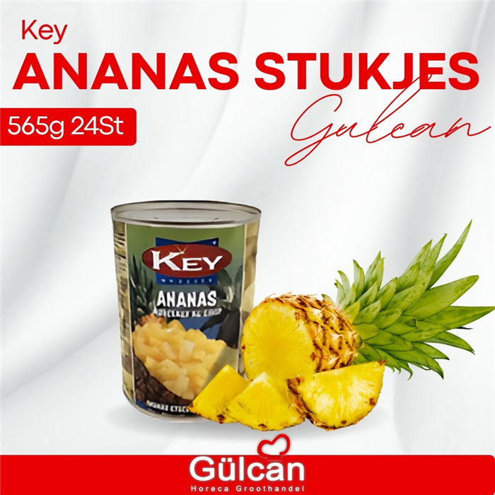 Key Ananas Stukjes 565g