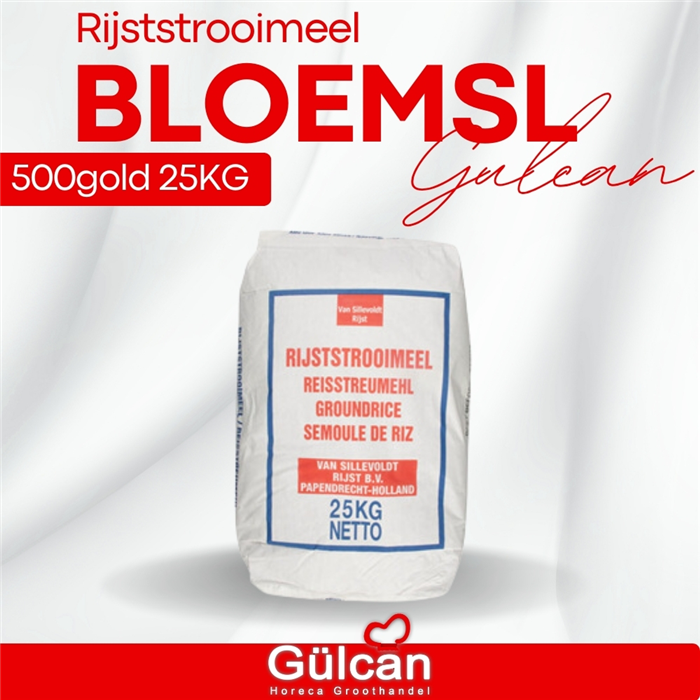 Bloemsl Rijststrooimeel 500gold 25kg