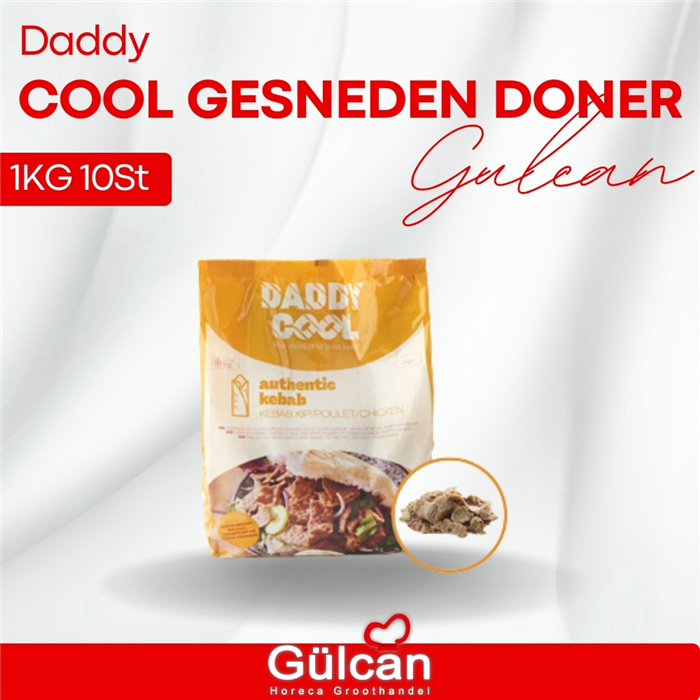 Daddy cool gesneden doner 1KG 10St