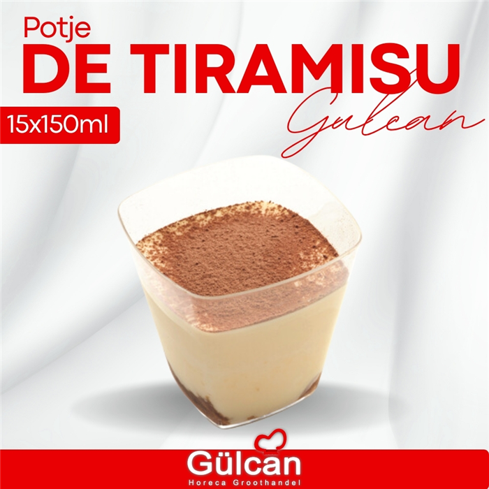 De tiramisu potje 15x150ml