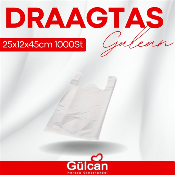 Draagtas 25x12x45cm 1000St