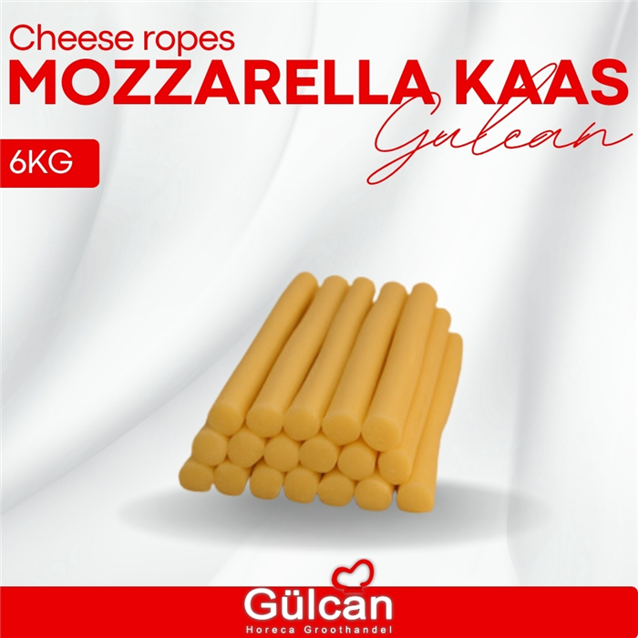 Cheese Ropes Mozzarella Kaas 6kg