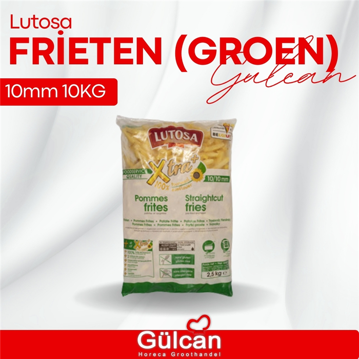 Lutosa frieten 10mm 10KG (groen)