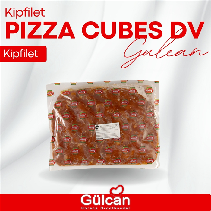 Kipfilet - Pizza Cubes Dv( 5kg Zak) Lot 06 -242603