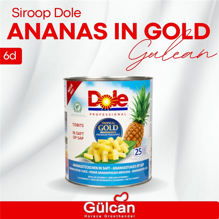 Siroop GOLD  Dole ananas blik  gold 3.lt