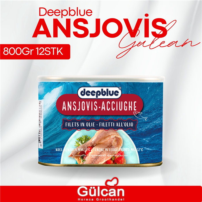 ***Ansjovis deepblue 800gr 