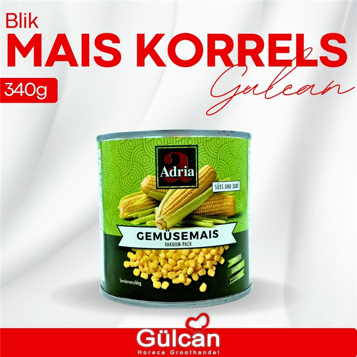 Mais Korrels Blik 340g