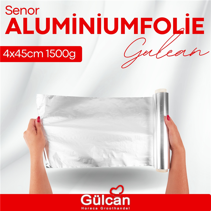 Aluminiumfolie 4x45cm 1500g