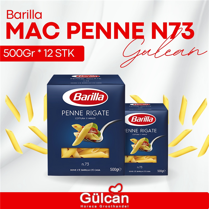 Barilla mac penne N73 500gr x 12St