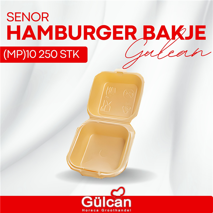 Hamburger bakje senor hp (mp)10 250stk