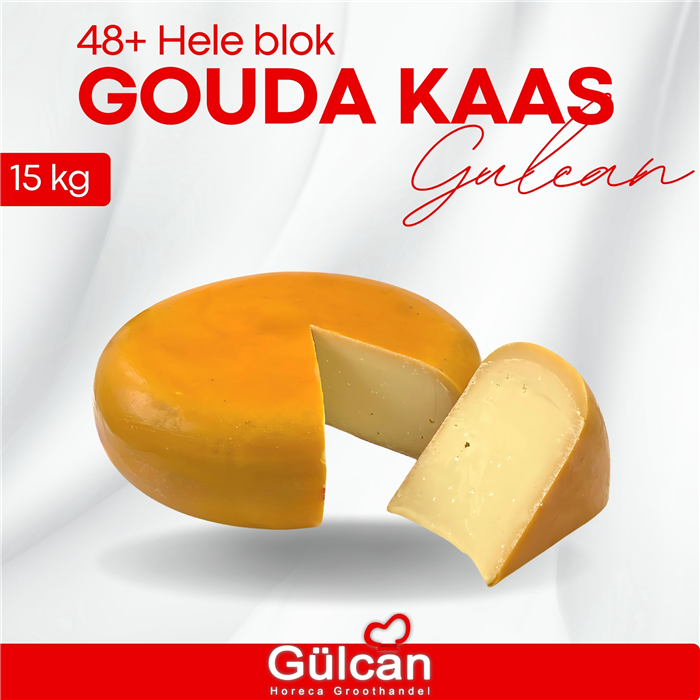 Gouda kaas 48+ blok hele 15 KG