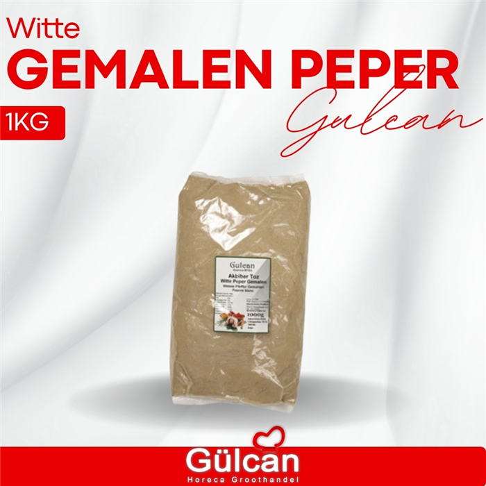 Witte gemalen peper 1KG