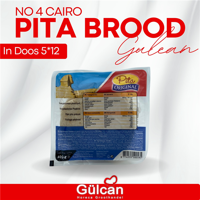 Pita brood no 4 cairo 1x5 x 12St