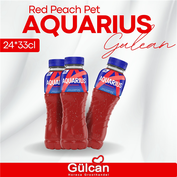 Aquarius red peach PET 24x33cL