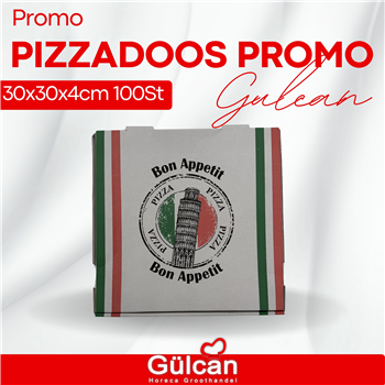 Pizzadoos Promo 30x30x4cm 100st