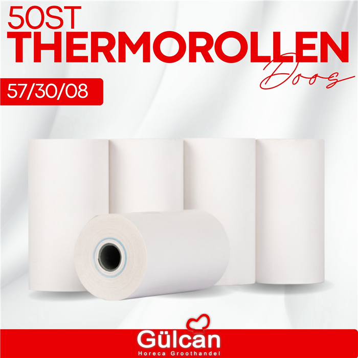 Thermorollen 57x30x08mm  50st/doos
