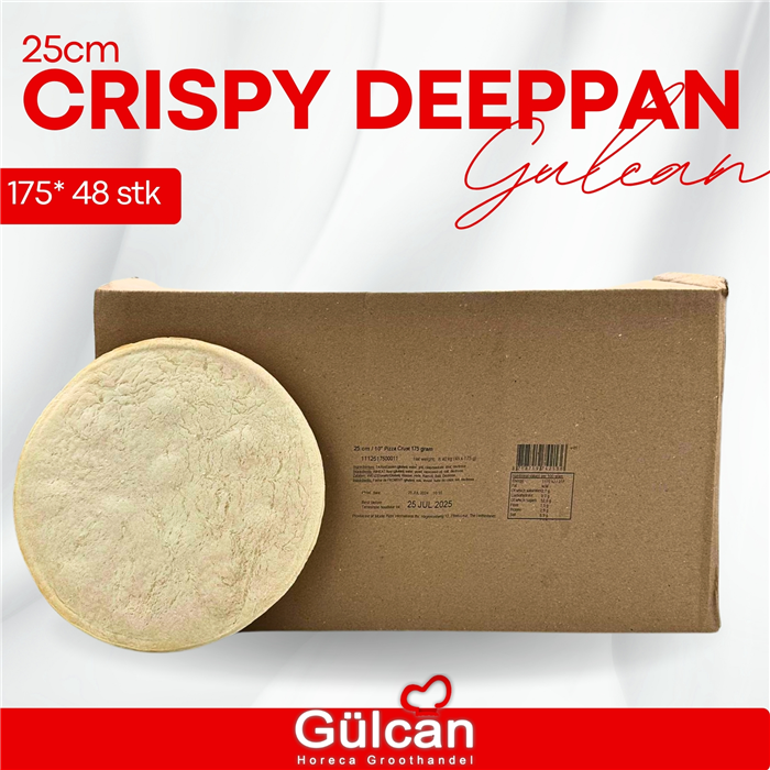 Crispy Deeppan 25 Cm 175* 48 Stk