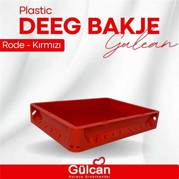 Plastic Deeg Bakje Rode Kirmizi