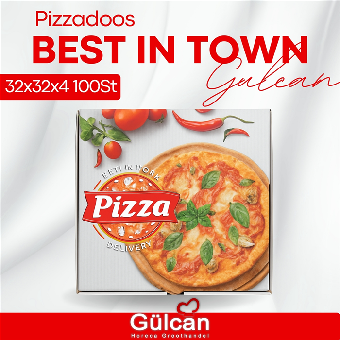 Pizzadoos best kuleli 32x32x4 100St