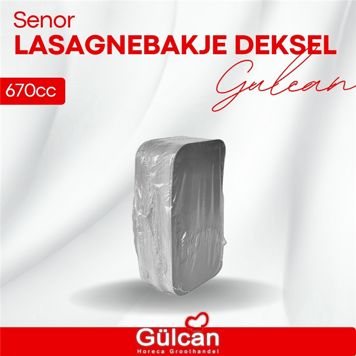 Deksel lasagnabak 670 cc 