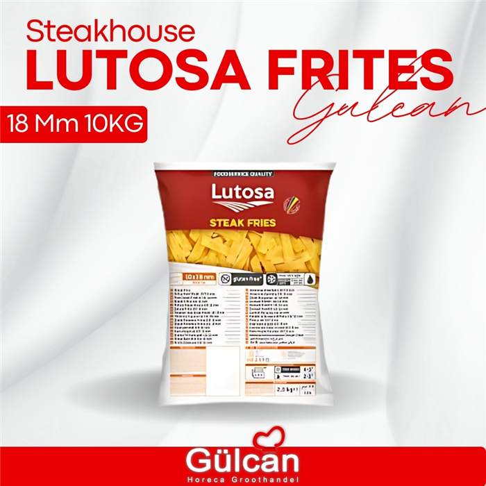 Lutosa frieten 18mm 10KG (steakhouse) 