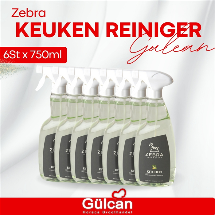 Zebra keuken - reiniger 6St x 750ml