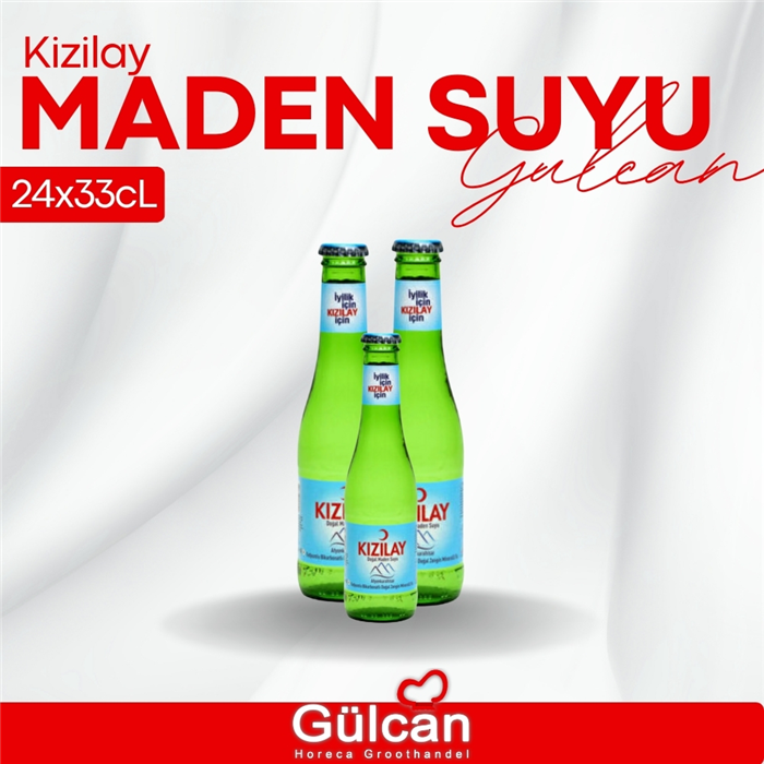 Kizilay maden suyu sade (bruiswater) 24x200cL