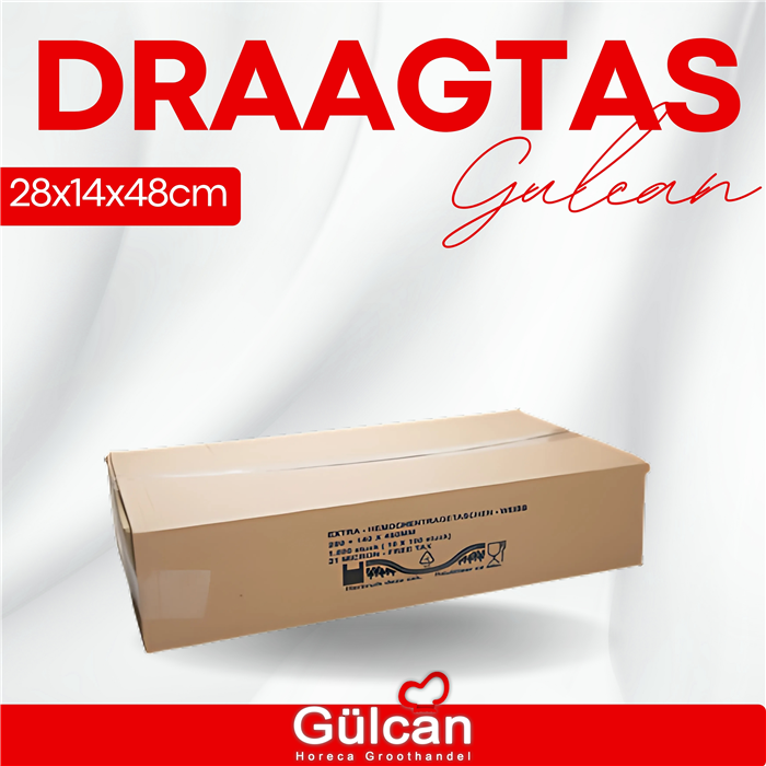 Draagtas 28x14x48cm 1000St