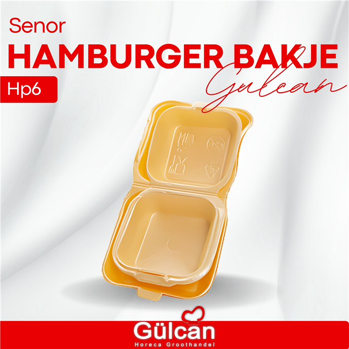 Senor hamburger bakje  Hp6 250stk