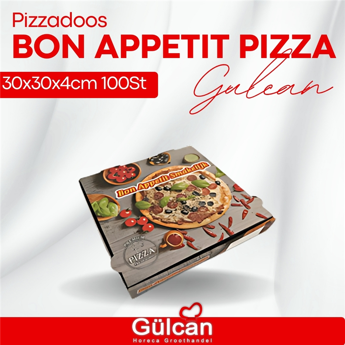 Bon Appetit Pizzadoos 30x30x4cm 100st