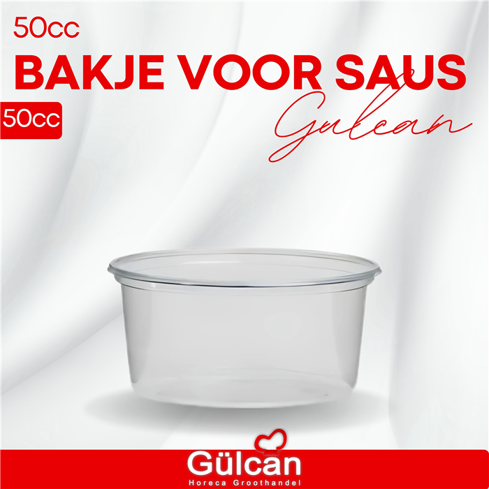 Bakje voor saus 50cc