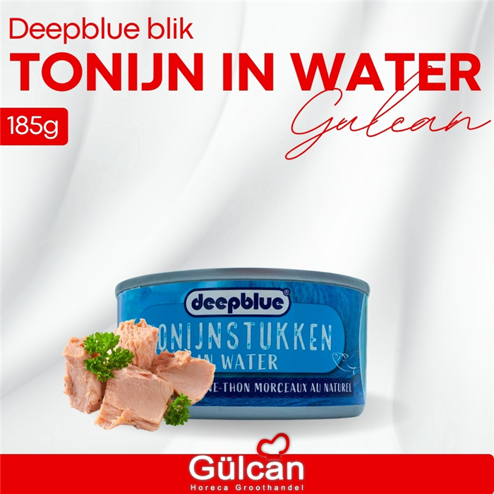 Blik Tonijn In Water (klein) 185g 12stk