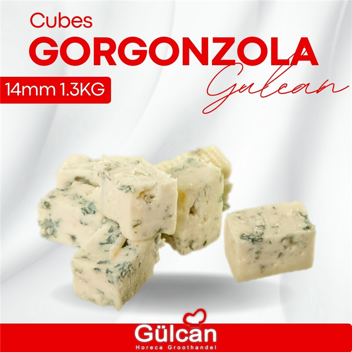 Cubes Gorgonzola (14mm )1.3kg