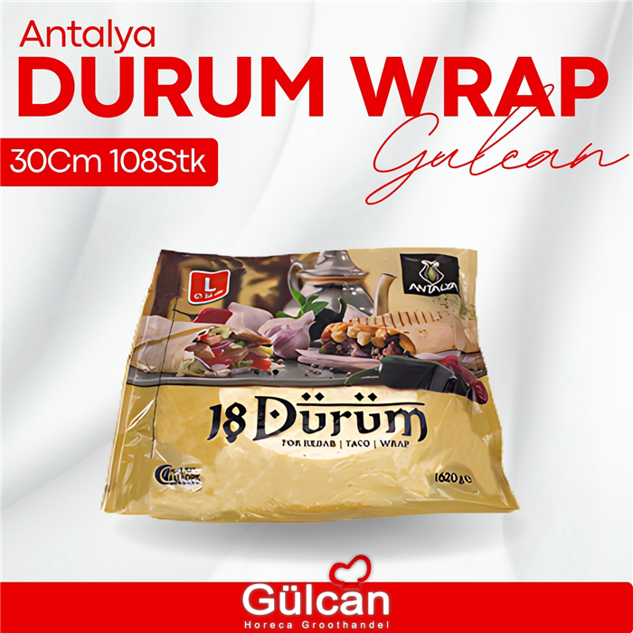 Durum Wrap (antalya ) 30cm 108st Doos