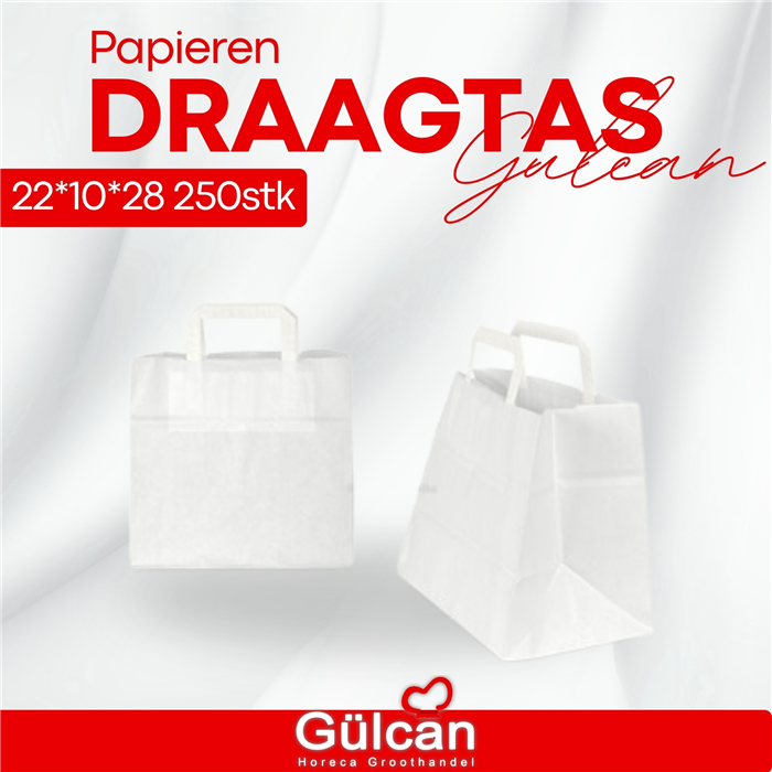 Papieren Draagtas 22x10x28 250st