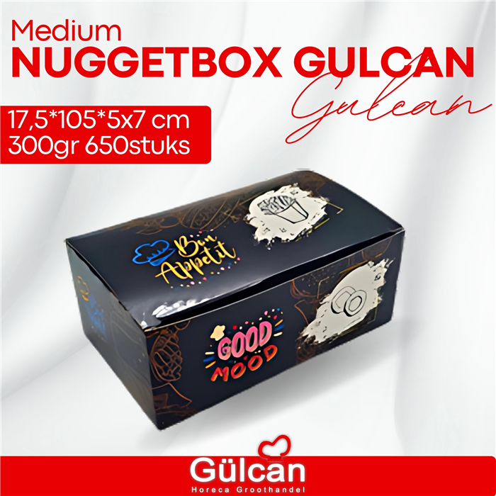 Nuggetbox Gulcan (medium) 17,5x105x5x7cm 100 Stk