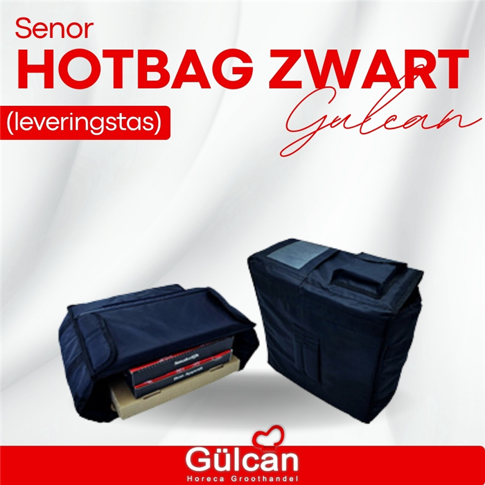 Senor Hotbag Zwart (leveringstas)