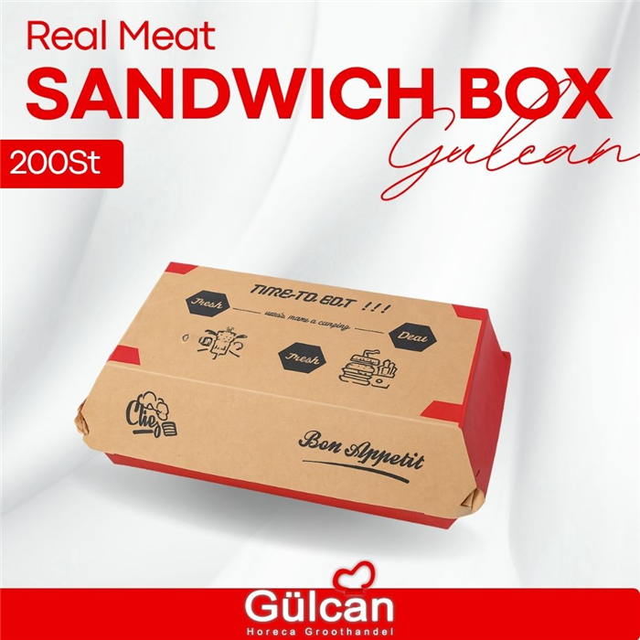 Real Meat Sandwich Box 200st