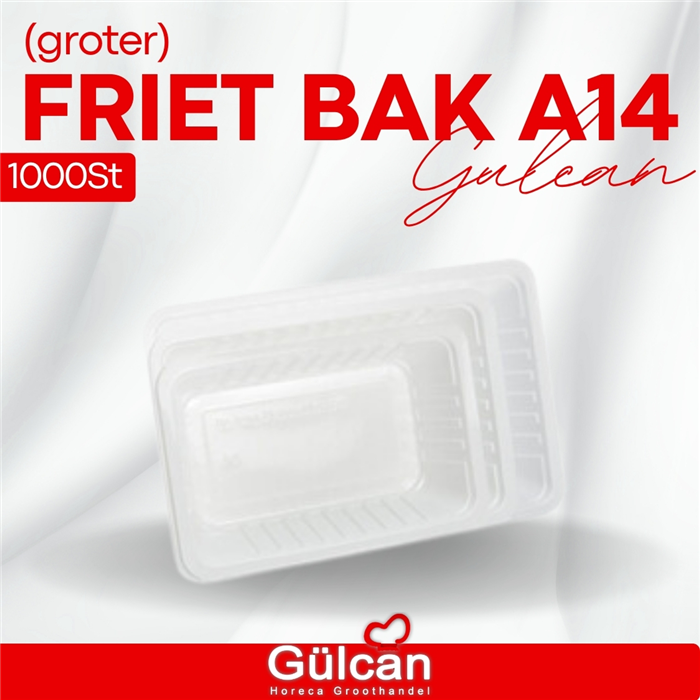 Friet Bakje (groter) A14 1400 stk
