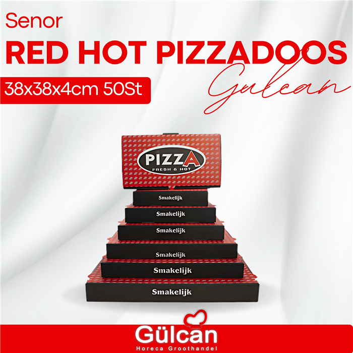 ***Senor Red Hot Pizzadoos 38x38x4cm 50st